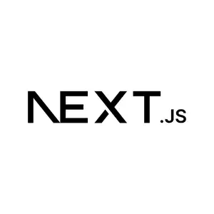 Logo de Next.js, Framework Front-end utilisé par l’Agence KYRANIS SEO pour des sites Web performants