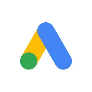 Logo de Google Ads, programme de publicité en ligne de Google, utilisé par KYRANIS SEO pour le SEA
